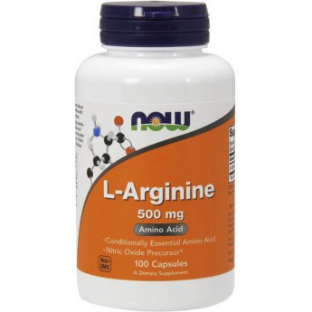 Аминокислота L‑Аргинин NOW FOODS L-ARGININE, 500мг, 100 капсул Аминокислота L‑Аргинин NOW FOODS L-ARGININE, 500мг, 100 капсул