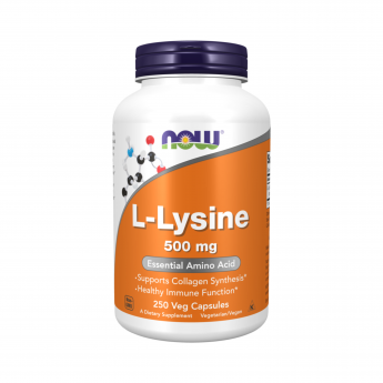Аминокислота L‑Лизин NOW FOODS L‑LYSINE 500 мг 250 капсул Аминокислота L‑Лизин NOW FOODS L‑LYSINE 500 мг 250 капсул