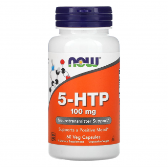 Аминокислота NOW FOODS 5-HTP, 100 мг, 60 капсул