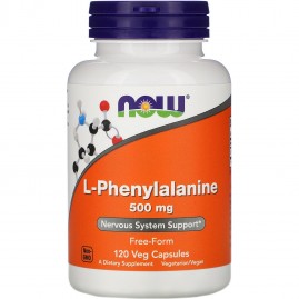 Аминокислота NOW FOODS L-PHENYLALANINE, 500мг, 120 капсул