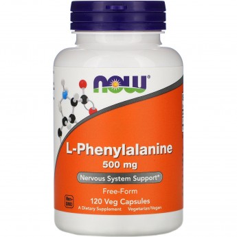 Аминокислота NOW L-Phenylalanine, 500 мг - 120 капсул Аминокислота NOW L-Phenylalanine, 500 мг - 120 капсул