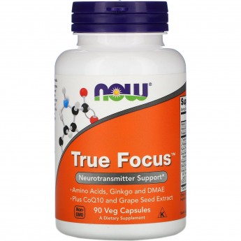 Аминокислота NOW True Focus, 90 капсул Аминокислота NOW True Focus, 90 капсул