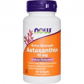 Антиоксиданты NOW Astaxanthin, 10 мг - 60 капсул Антиоксиданты NOW Astaxanthin, 10 мг - 60 капсул