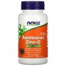 Бузина Цинк и Витамин С NOW FOODS Sambucus Zinc-C 60 жевательных таблеток NS31127
