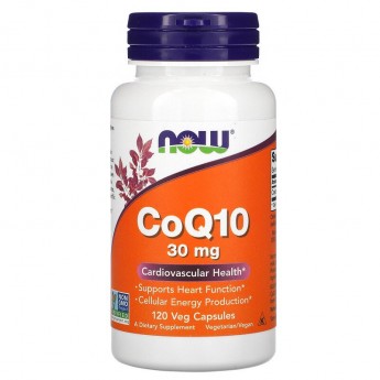 Коэнзим NOW FOODS COQ10 30 мг, 120 капсул Коэнзим NOW FOODS COQ10 30 мг, 120 капсул