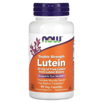 Лютеин двойной силы NOW FOODS LUTEIN 20 MG (FROM ESTERS) 90 VCAPS