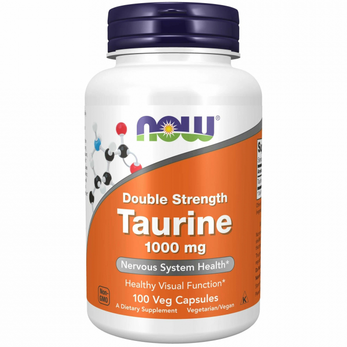 Таурин NOW FOODS TAURINE 1000mg 100 капсул NS29645