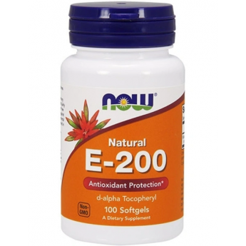 Витамин NOW FOODS E-200 DA 100 капсул
